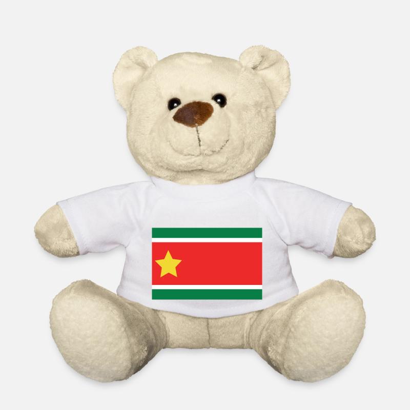 T-shirt drapeau guadeloupe - Nounours - blanc