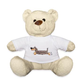 Niedlicher Dackel - Teddy - Weiß - Vorne