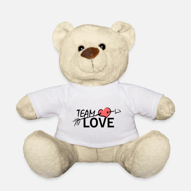 Team Love - Teddy Bear - white