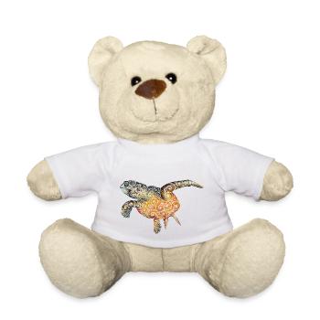 Swirly Wasserschildkröte - Teddy - Weiß - Vorne