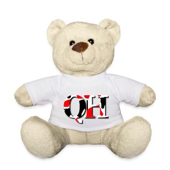 QH white red black - Teddy Bear - white - Front
