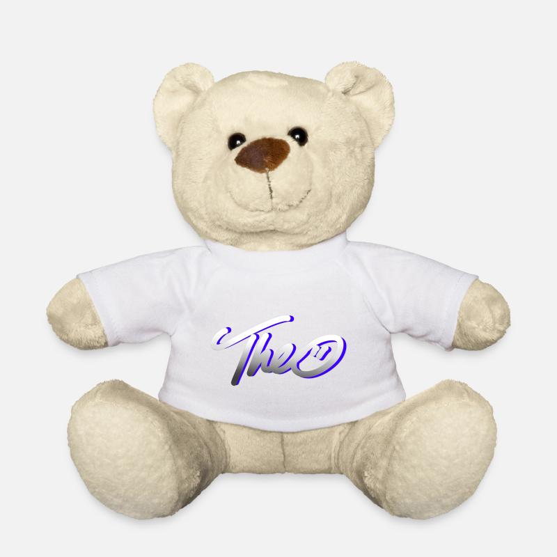 theo graffiti schrift - Nounours - blanc