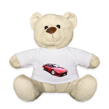 Racing Chris - Cadeau - Idée - Nounours - blanc - Devant