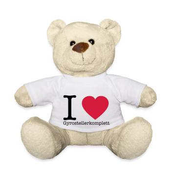 I Love Gyrosteller komplett - Teddy - Weiß - Vorne