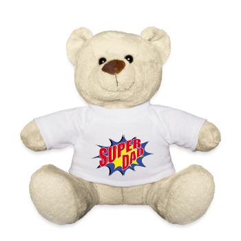 SUPER-PAPA - Nounours - blanc - Devant