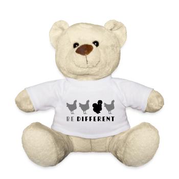 Sois différent - Nounours - blanc - Devant