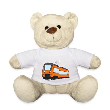 Regionalbahn Zug Lok Eisenbahn Modelleisenbahn - Teddy - Weiß - Vorne