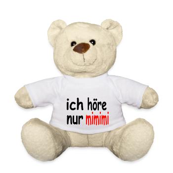 ich höre nur mimimi - Teddy - Weiß - Vorne