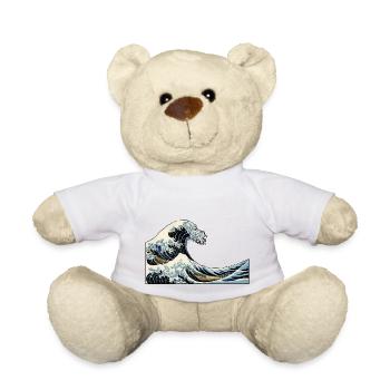 Welle The Great Wave off Kanagawa | Song Shirt - Teddy - Weiß - Vorne