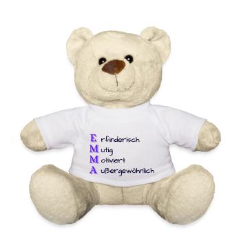 Emma: Name und Eigenschaften - Teddy - Weiß - Vorne