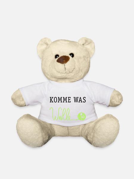 Komme was Wolle - Teddy - Weiß