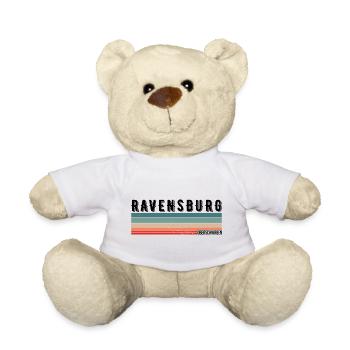 Ravensburg Ravensburger Oberschwaben Retro Vintage - Teddy - Weiß - Vorne