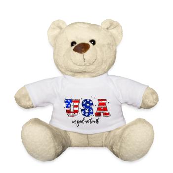USA In God We Trust - Teddy Bear - white - Front