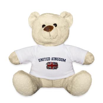Flagge des Vereinigten Königreichs - Teddy - Weiß - Vorne