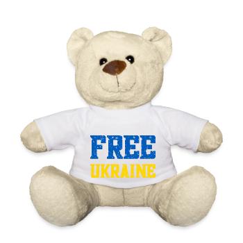 Free Ukraine - Teddy - Weiß - Vorne