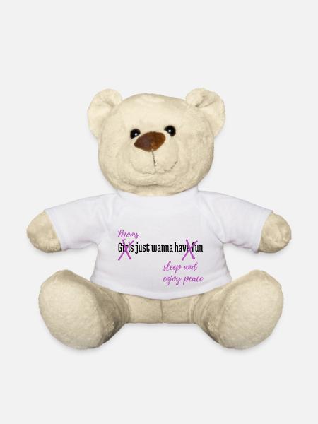 Les mamans ne font que dormir et profiter de la paix - Nounours - blanc