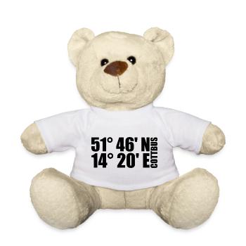 Coordonnées de Cottbus - Nounours - blanc - Devant