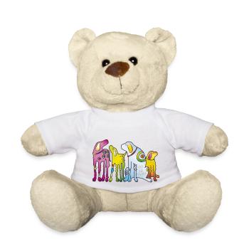 Chiens Puppy Dog Pack Pet Terrier Pug - Nounours - blanc - Devant