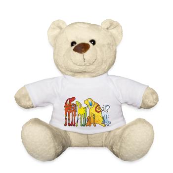 Chiens Puppy Dog Pack Pet Terrier Pug - Nounours - blanc - Devant