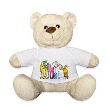 Chiens Puppy Dog Pack Pet Terrier Pug - Nounours - blanc - Devant
