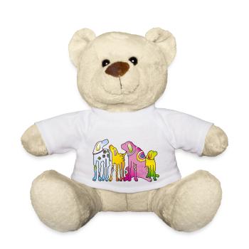 Chiens Puppy Dog Pack Pet Terrier Pug - Nounours - blanc - Devant
