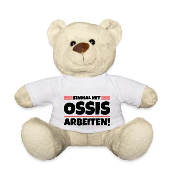 Erzgebirge Ossis Arbeiten - Teddy - Weiß - Vorne