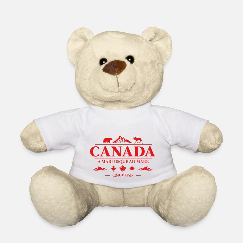 Kanada Vancouver Montreal Toronto Maple Leaf Bären - Teddy - Weiß