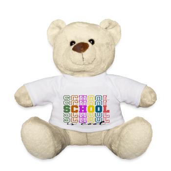 L'école c'est cool - Nounours - blanc - Devant