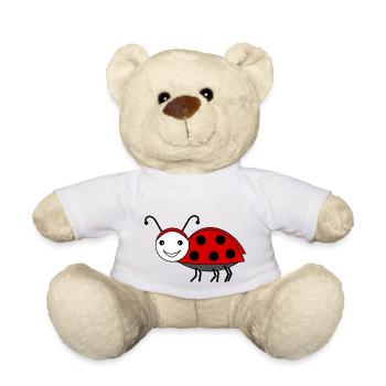 Coléoptère de mai rouge - Nounours - blanc - Devant
