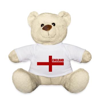England - Teddy Bear - white - Front