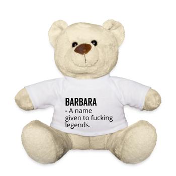 Barbara ein Name für verdammte Legenden - Teddy - Weiß - Vorne