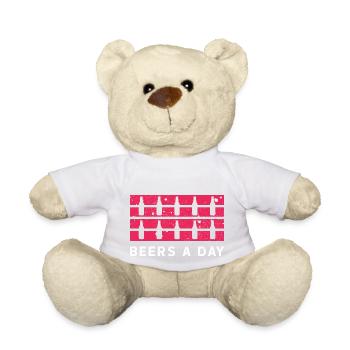 Bier Pro Tag - Teddy - Weiß - Vorne