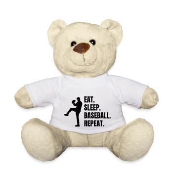 Amateurs de baseball Cadeau Baseball Baseball Baseball Game - Nounours - blanc - Devant