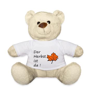 Der Herbst ist da ! - Teddy - Weiß - Vorne