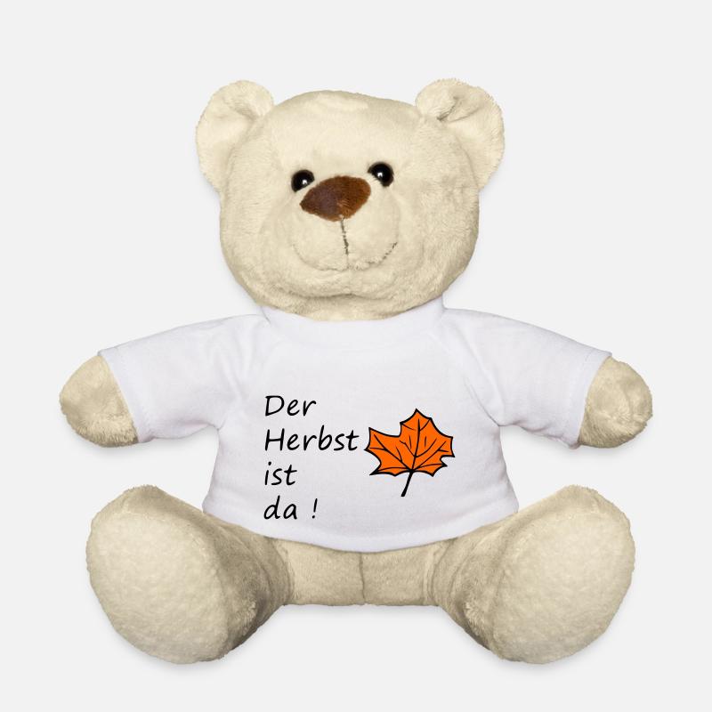 Der Herbst ist da ! - Teddy - Weiß