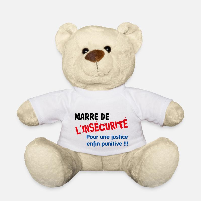 Marre de l'insécurité - Nounours - blanc