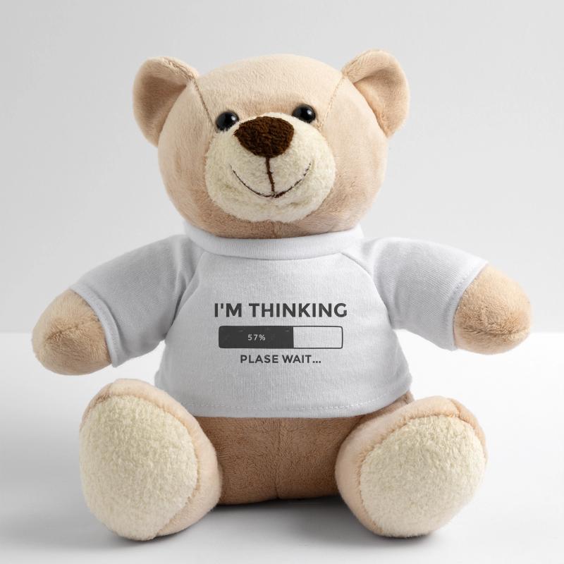 I'm thinking, please wait, Progress bar Teddy Bear