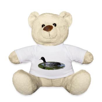 Blässhuhn Wasservogel Vogel - Teddy - Weiß - Vorne