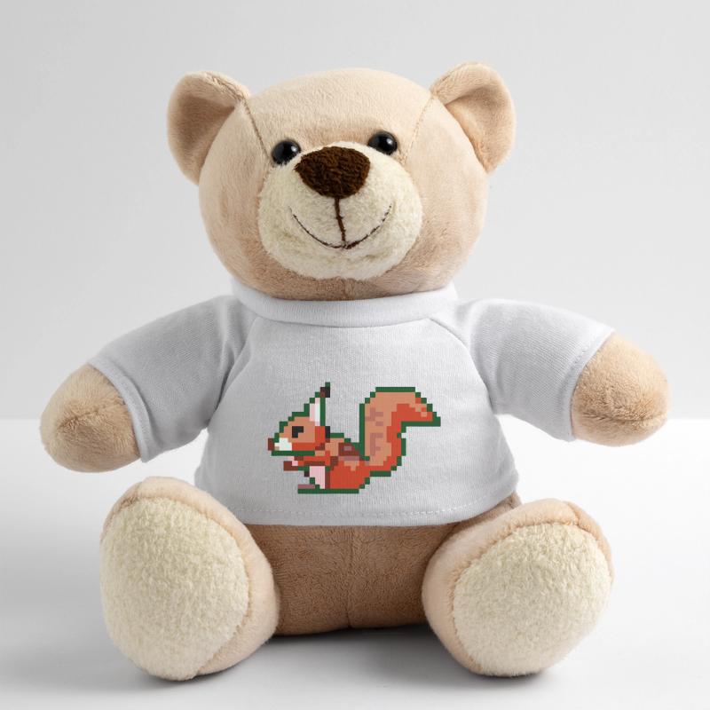 Eichhörnchen Pixel Art Geschenkidee Teddy