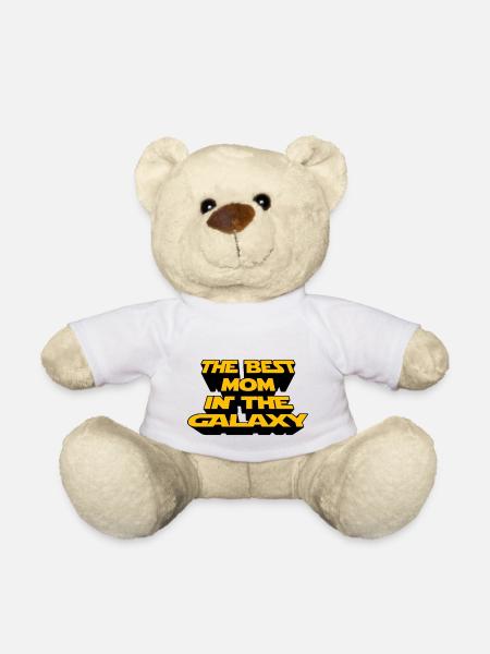 THE BEST MOM IN THE GALAXY - Teddy Bear - white