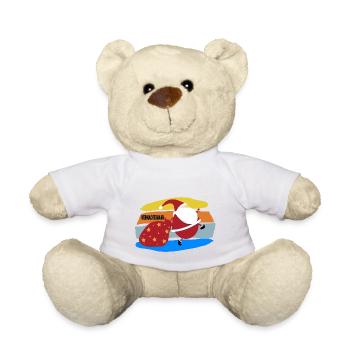 Weihnachtsmann - Teddy - Weiß - Vorne