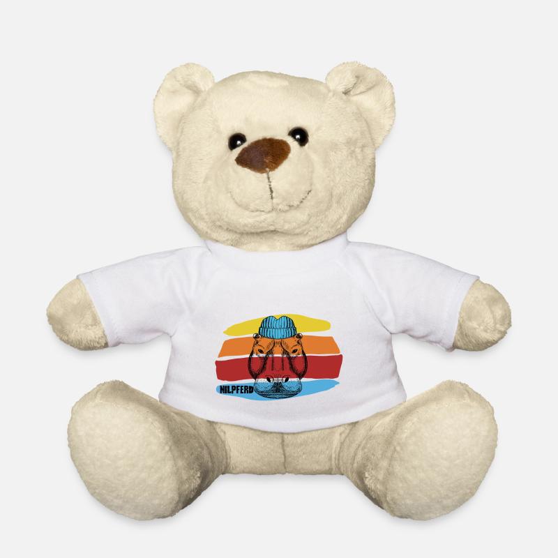 Nilpferd - Teddy - Weiß