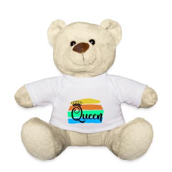 Queen - Teddy Bear - white - Front