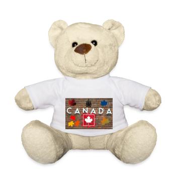 Canada, feuille d’érable. - Nounours - blanc - Devant