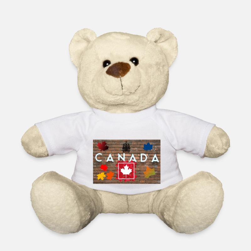 Canada, feuille d’érable. - Nounours - blanc