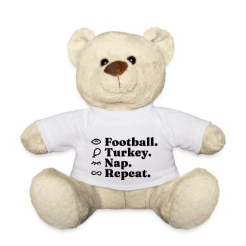 Entraîneur de football Fan de football Football américain - Nounours - blanc - Devant