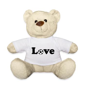 J’adore le soccer - Nounours - blanc - Devant