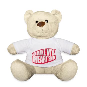 make my heart smile - Teddy - Weiß - Vorne