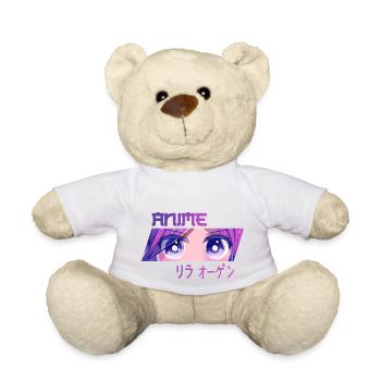 Anime violette Augen Anime violet eyes - Teddy - Weiß - Vorne