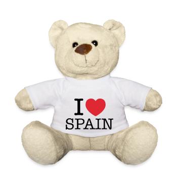 Ich liebe Spanien | Ich liebe España | I Herz Spanien - Teddy - Weiß - Vorne